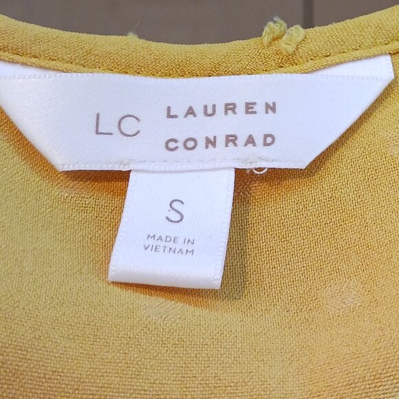 #30 3/$18 - Lauren Conrad Yellow Tank Top Size S - Picture 5 of 6